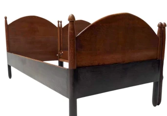 Willem Penaat Art Deco Amsterdamse School Twin Beds for Metz & Co., 1920s